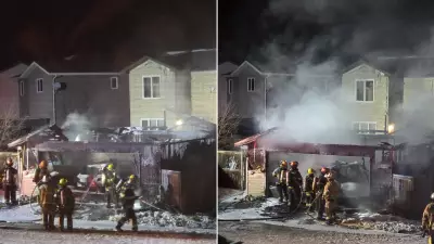 Garage Fire in Blackfalds Damages Multiple Homes, No Injuries Reported