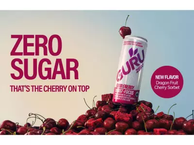 GURU Launches Zero Sugar Dragon Fruit Cherry Sorbet Energy Drink