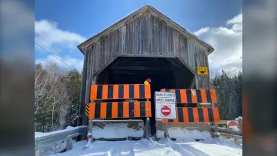 Kouchibouguacis River #5 Covered Bridge Closed in New Brunswick