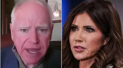Minnesota Governor Tim Walz Mocks Kristi Noem's Past in Interview