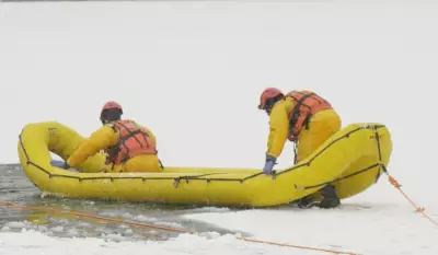 Rescue Boat Spotted on Lake Simcoe: Ice Water Training Explained