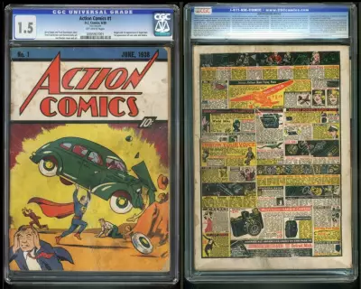 Superman's Debut Comic Sells for Record US$15 Million in Historic Auction