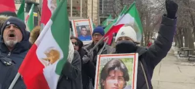 Toronto's Iranian-Canadians Rally, Distraught Over Iran Crackdown and Internet Blackouts