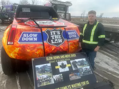 Tow Truck Wrapped in Safety Pleas Aims to Save Lives on Ontario Roads