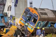 32 Dead in Thailand as Construction Crane Collapses on Moving Train