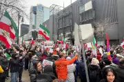 Calgarians Rally Sunday to Support Iranian People Amid Crackdown