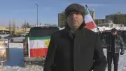 Edmonton Community Rallies in Solidarity with Iran Protests Amid Snowfall