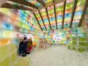 Edmonton Family Builds Rainbow Ice Cabin to Fund Children's Charity