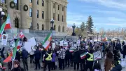 Edmontonians Rally at Legislature, Demand Global Action on Iran Crisis