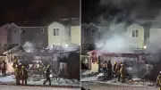 Garage Fire in Blackfalds Damages Multiple Homes, No Injuries Reported