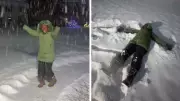 Jamaican Mom, 63, Sees Snow for First Time, Video Goes Viral