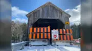 Kouchibouguacis River #5 Covered Bridge Closed in New Brunswick