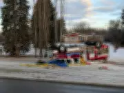 Lamont County Firetruck Overturns on Highway 15 Amid Freezing Rain in Central Alberta