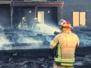Massive Fire Engulfs Home Under Construction Near Calgary, Prompting Regional Response