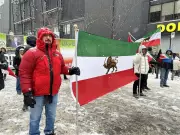 Montreal Iranians Rally to Protest Deadly Crackdown in Iran