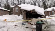 Recycling Truck Crashes into Barrie Home, Emergency Crews Respond