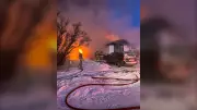 Regina Firefighters Battle Intense House Blaze in Frigid Northwest Conditions