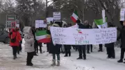 Saskatchewan Iranians Rally for Freedom Amid Crackdown on Protests in Tehran