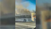 Winnipeg Transit Bus Erupts in Flames on Major Downtown Corridor