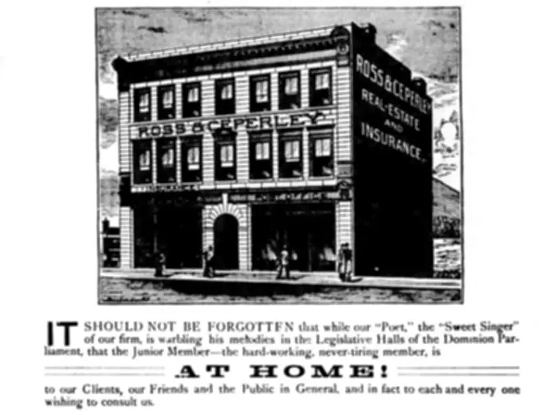 1889: Federal MP Arthur Wellington Ross Sells Vancouver Real Estate While in Office