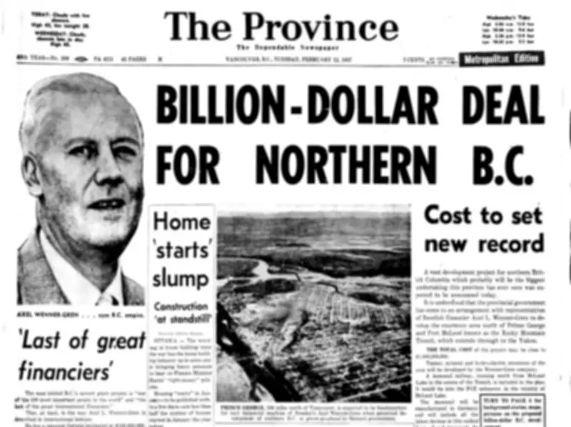 1957: Swedish Financier's Billion-Dollar Vision to Transform Northern B.C. into Wenner-Grenland