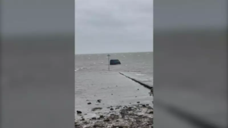 Amazon Delivery Van Stranded on Mudflats After GPS Misroute to Foulness Island