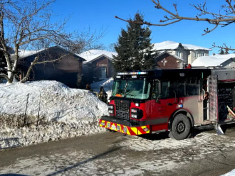 Barrie Garage Fire Spreads from Car, Displaces Two Residents