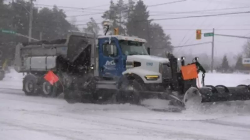 Barrie Mobilizes Snow Plows and Resources to Combat Wednesday's Winter Storm