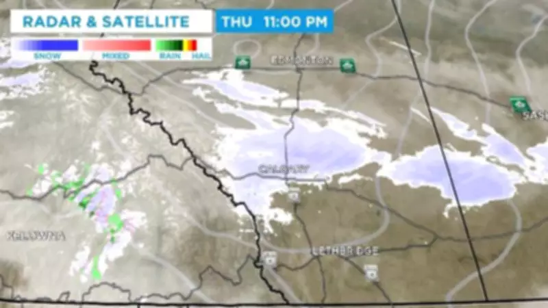 Calgary Braces for Heavy Snowfall as Weather System Stalls Over Southern Alberta
