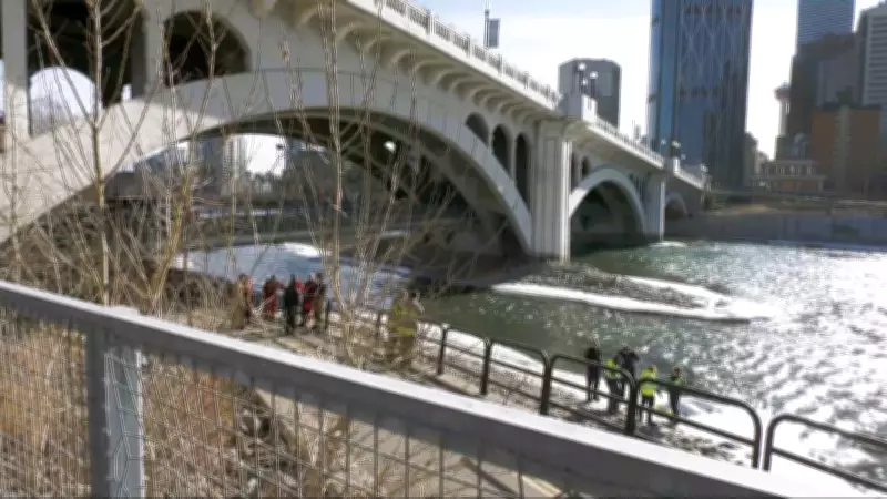 Calgary Firefighters Recover Body from Bow River Near Centre Street Bridge