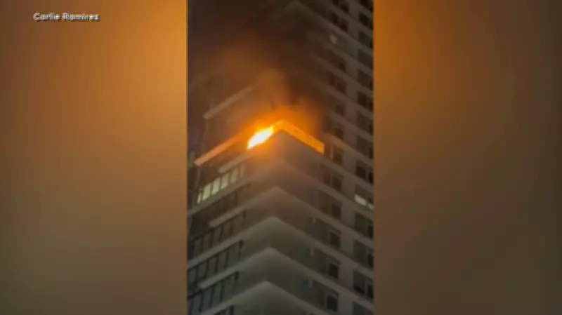 Calgary High-Rise Fire Displaces 100 Residents in Early Morning Blaze