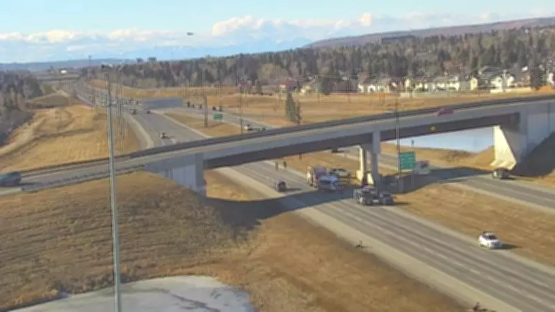 Calgary Police Shut Down 16 Avenue N.E. Following Single-Vehicle Collision