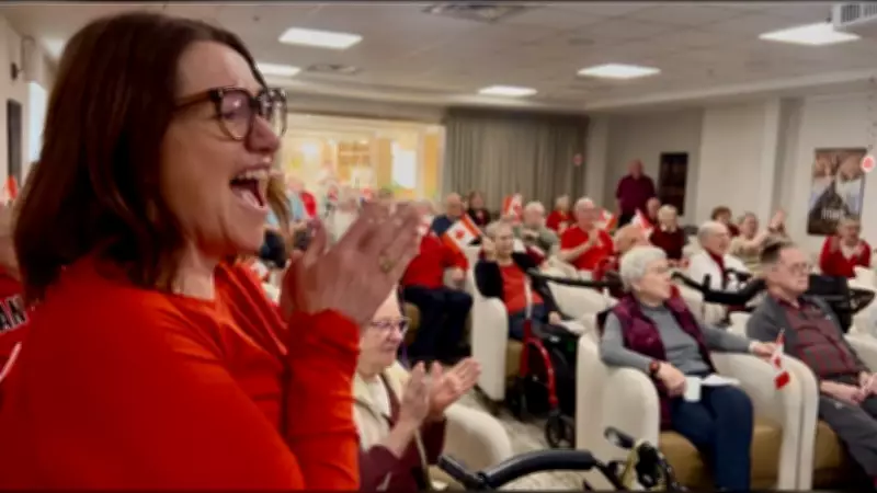 Calgary Seniors Cheer Local Athlete Nicole Maurer at Olympic Watch Parties