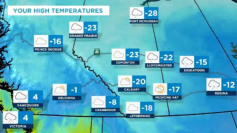 Calgary's Deep Freeze Continues: Temperatures 20 Degrees Below Average