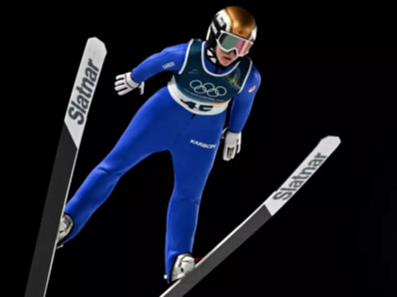 Canadian Ski Jumper Abigail Strate Faces Olympic Setback, Eyes Redemption on Large Hill