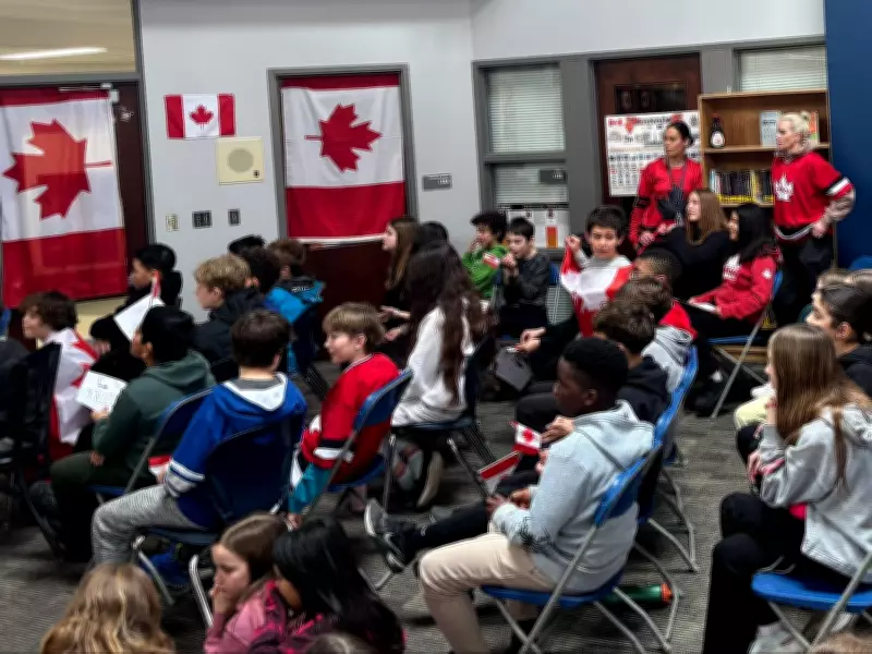 Canadian Students Rally Behind Women's Hockey Team in Olympic Gold Medal Clash