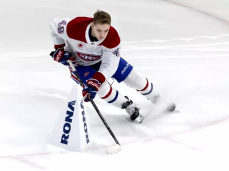 Canadiens' Lane Hutson Celebrates U.S. Olympic Gold, Wins Fastest Skater Title