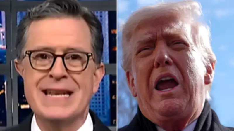 Colbert Mocks Trump's SOTU Ratings Drop, Touts His Own Show's Gain