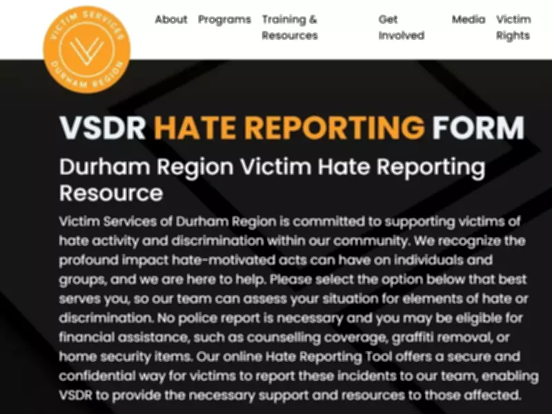 Durham Region's New Hate Reporting Program Sparks Controversy and Charter Concerns