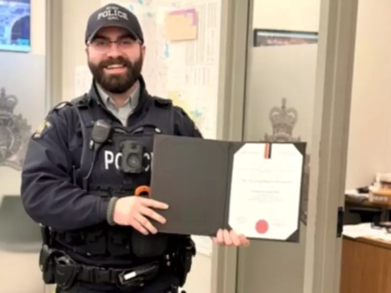 Edmonton RCMP Officer Honored with Life Saving Award for Overdose Response