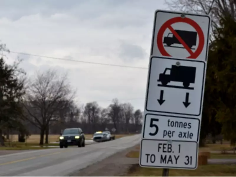 Essex County Enforces Seasonal Weight Limits to Protect Roads from Spring Thaw Damage