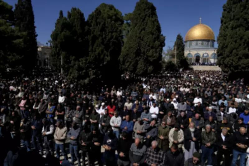 First Ramadan Friday Prayers Held at Jerusalem's Al-Aqsa Mosque Since Ceasefire