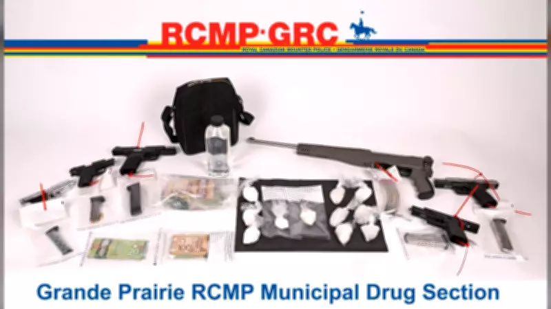 Grande Prairie Police Seize Drugs, Guns, Money in Major Bust, Three Residents Charged
