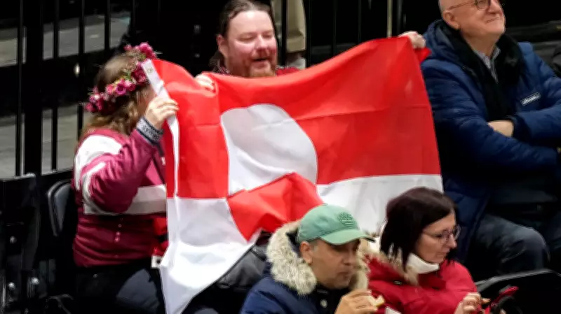 Greenland Flag Flies at Olympic Hockey Game as European Fans Show Support