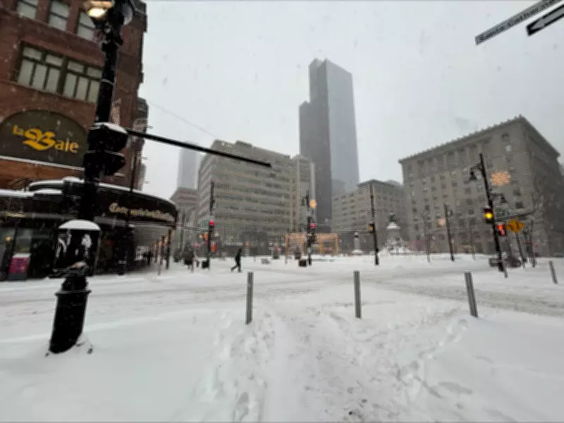 Heavy Snow Flurries Threaten to Disrupt Montreal's Afternoon Commute
