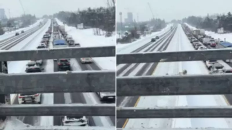Highway 400 Near Barrie Paralyzed by Jackknifed Tractor-Trailer, Causing Major Gridlock