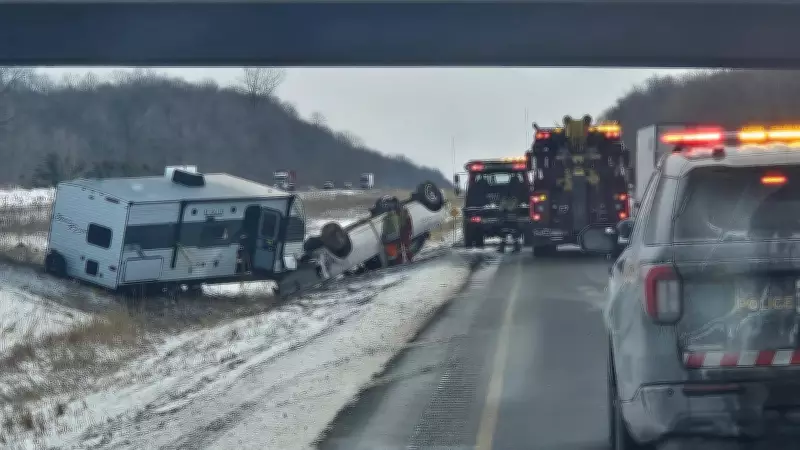 Highway 402 Crash Near Nauvoo Road Prompts Lane Closure in Warwick Township