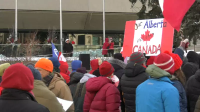 Hundreds Rally in Sub-Zero Calgary to Support 'Forever Canadian' Campaign