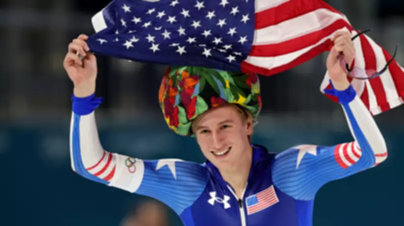 Jordan Stolz's Olympic Hat Tradition and Pursuit of Speedskating History