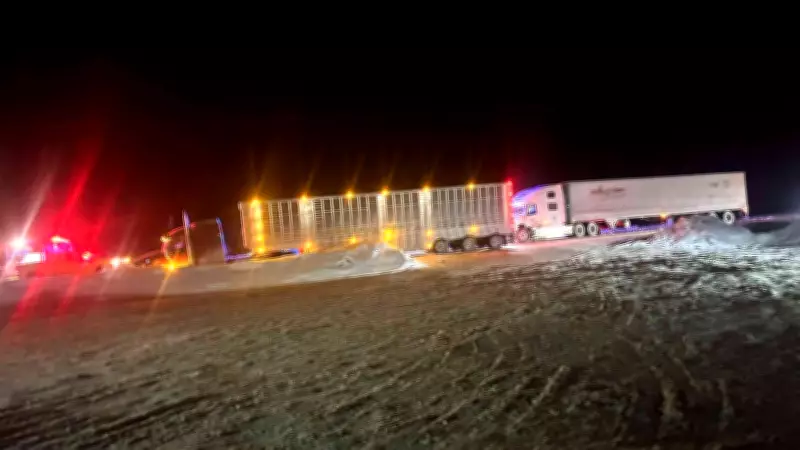 Key Northern Ontario Highways Shut Down After Transport Truck Crashes Saturday Night